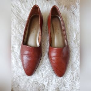 Vintage Westies Brown Lancer Classic Kilt Tassel Saddle Flats Loafers 8.5M